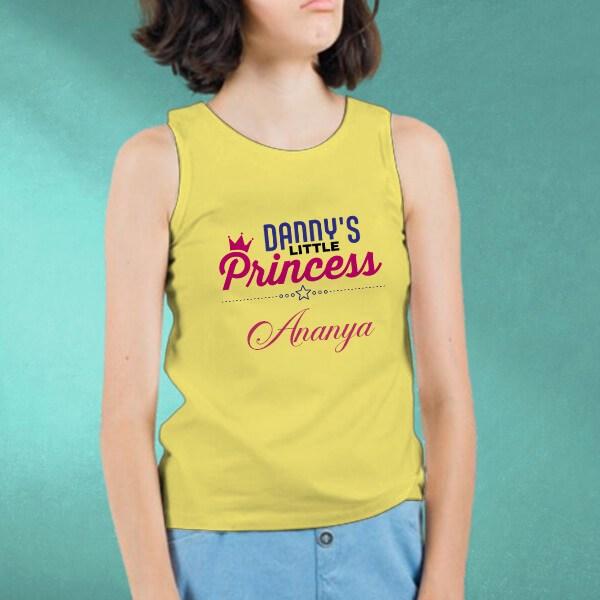 Daddy's Little Princess Customized Kid’s Cotton Vest Tank Top