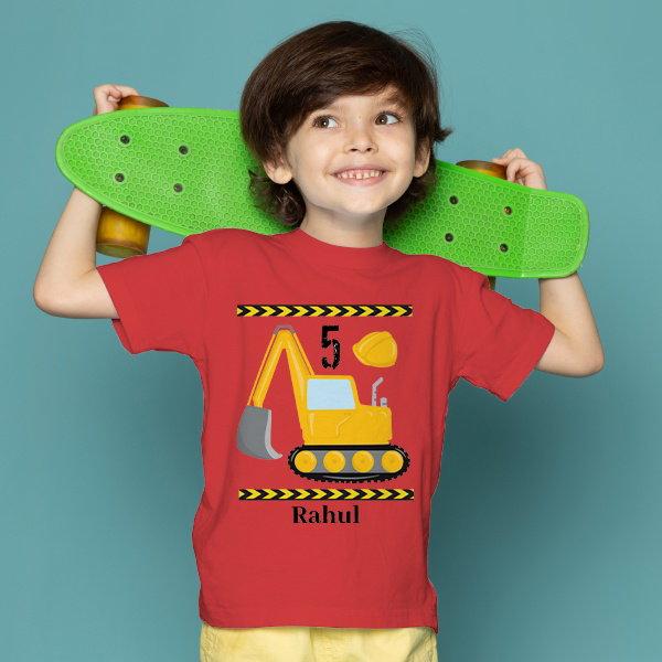 Birthday Age Customized Half Sleeve Kid’s Cotton T-Shirt