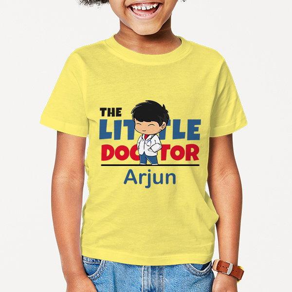 The Little Doctor Customized Half Sleeve Kid’s Cotton T-Shirt