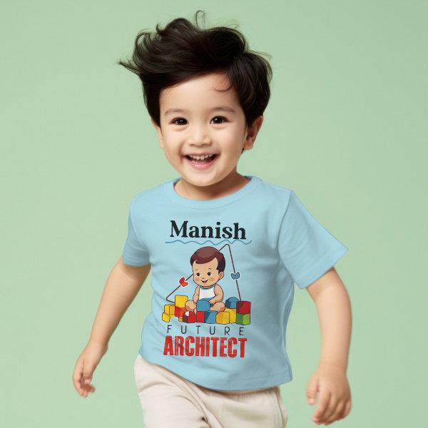 Future Architect Customized Half Sleeve Kid’s Cotton T-Shirt