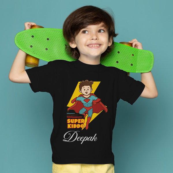 Super Kiddo Customized Half Sleeve Kid’s Cotton T-Shirt