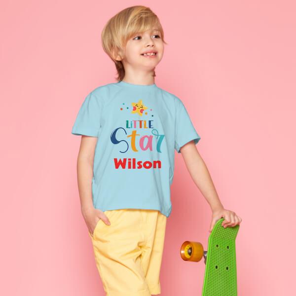 Little Star Customized Half Sleeve Kid’s Cotton T-Shirt