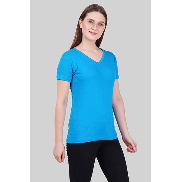 Blue Customized Women's T-Shirt