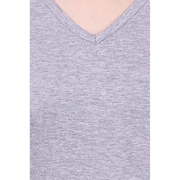 Grey Melange Customized Women's T-Shirt