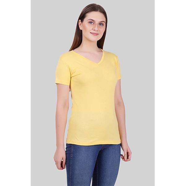 Yellow Customized Women's T-Shirt