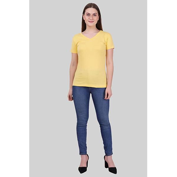 Yellow Customized Women's T-Shirt