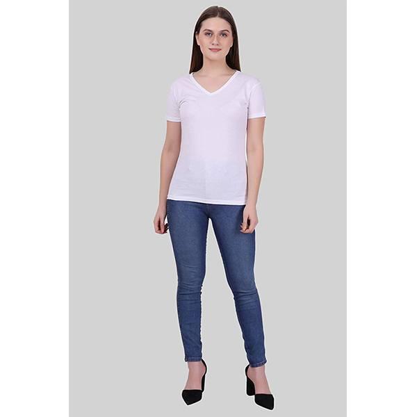 White Customized Women's T-Shirt