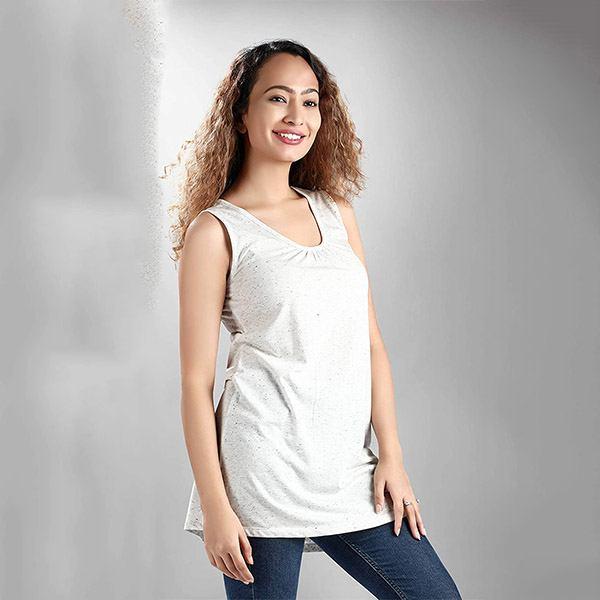 White Customized Women Tank Top