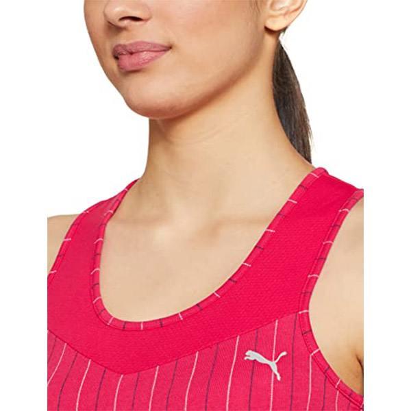 Pink Customized Puma Women's Slim Fit Tank Top