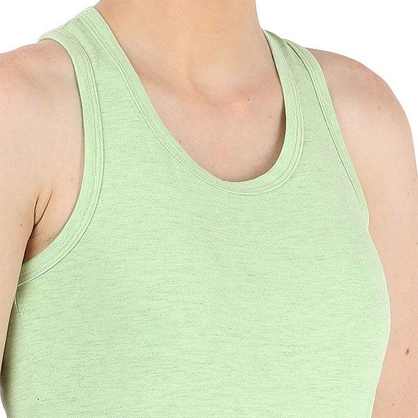 Lime Green Customized Women Cotton Tank Top with Racerback