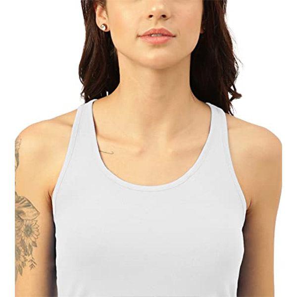 White Customized Women Tank Top