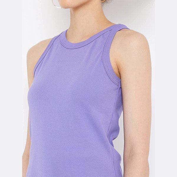 Lavender Customized Women Sleeveless Tank top
