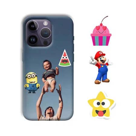 Sticker Design Custom Back Case for Apple iPhone 14 Pro