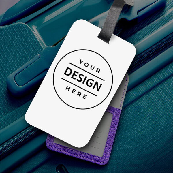 Customized Vertical Bag Luggage Tag with Photo, Name Print